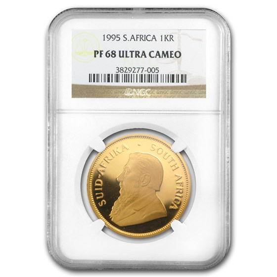 1995 South Africa 1 oz Gold Krugerrand PF-68 NGC 1995 South Africa 1 oz Gold Krugerrand PF-68 NGC