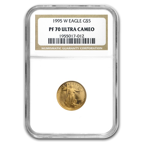 1995-W 1/10 oz Proof American Gold Eagle PF-70 UCAM NGC 1995-W 1/10 oz Proof American Gold Eagle PF-70 UCAM NGC