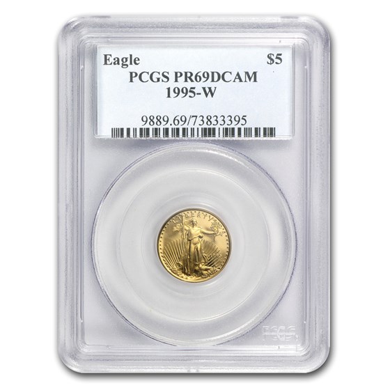 1995-W 1/10 oz Proof American Gold Eagle PR-69 DCAM PCGS 1995-W 1/10 oz Proof American Gold Eagle PR-69 DCAM PCGS