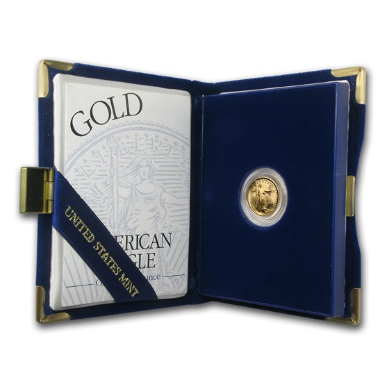 1995-W 1/10 oz Proof American Gold Eagle (w/Box & COA)