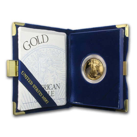 1995-W 1/2 oz Proof American Gold Eagle (w/Box & COA)