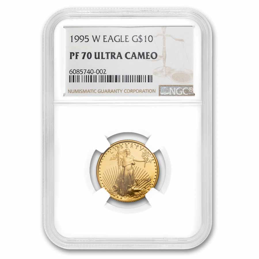 1995-W 1/4 oz Proof American Gold Eagle PF-70 NGC