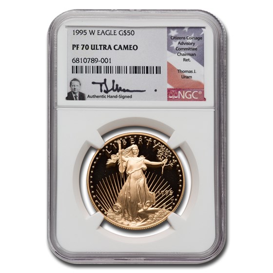 1995-W 1 oz Proof American Gold Eagle PF-70 NGC (Uram) 1995-W 1 oz Proof American Gold Eagle PF-70 NGC (Uram)