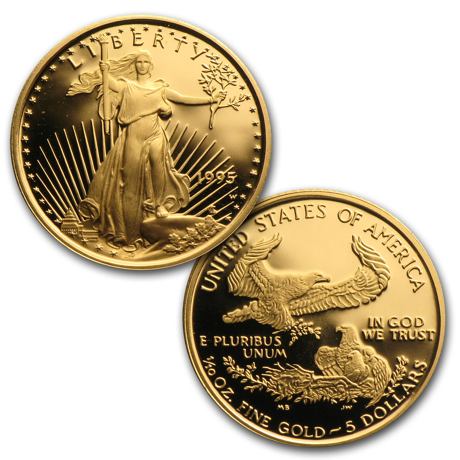 記念メダル ５セット Buy 1995 W 5 Coin Proof Gold and Silver Eagle Set | APMEX