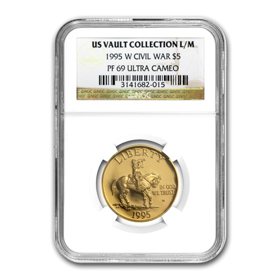 1995-W Gold $5 Commem Civil War PF-69 NGC 1995-W Gold $5 Commem Civil War PF-69 NGC