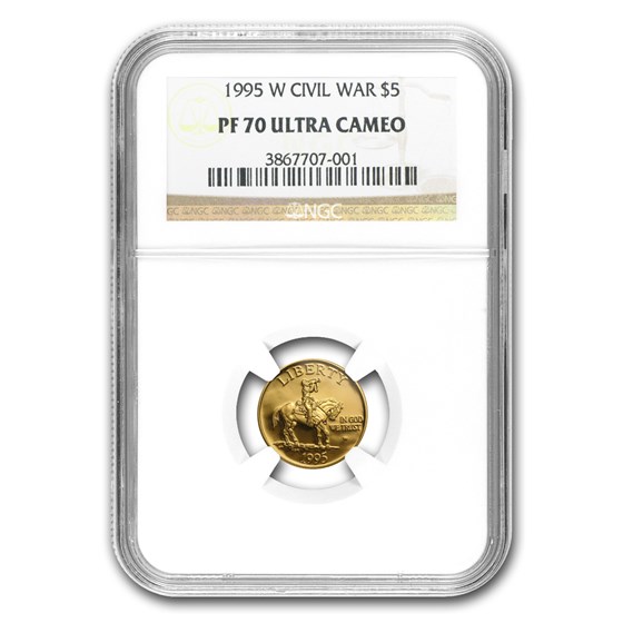 1995-W Gold $5 Commem Civil War PF-70 NGC 1995-W Gold $5 Commem Civil War PF-70 NGC