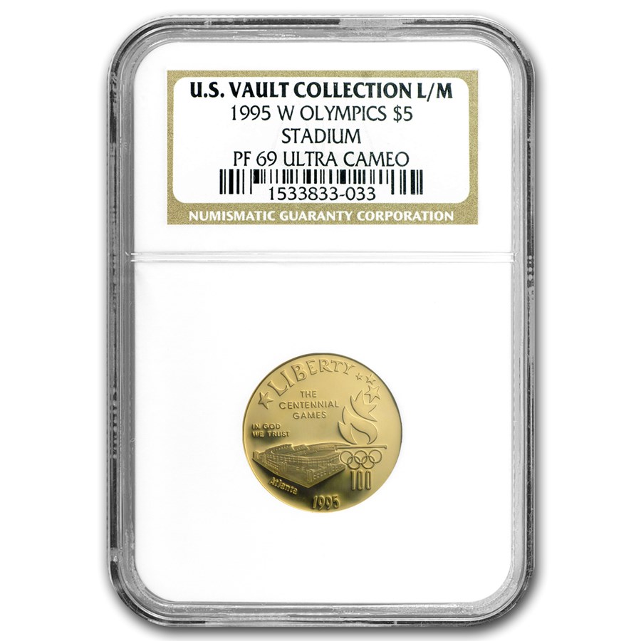 1995-W Gold $5 Commem Olympic Stadium PF-69 NGC (US Vault)