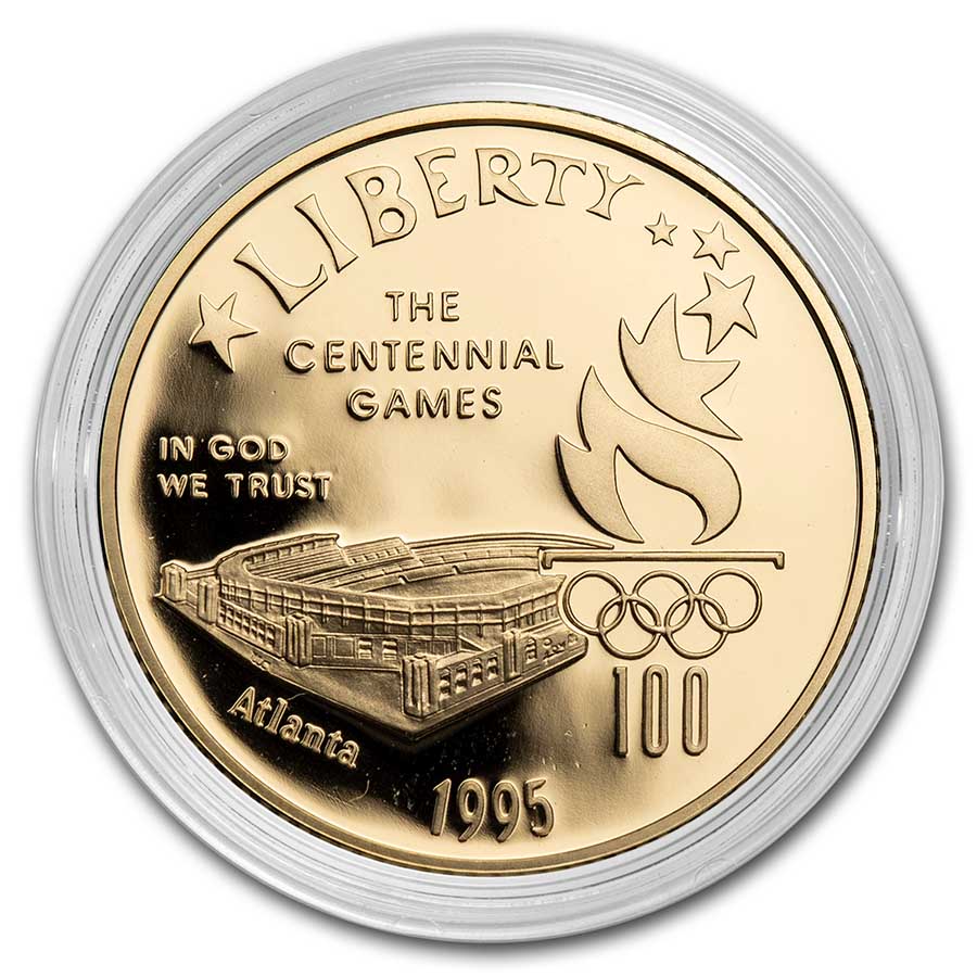 Buy 1995-W Gold $5 Commem Olympic Stadium Proof (Capsule Only) | APMEX