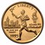 1995-W Gold $5 Commem Olympic Torch Runner Pf (w/'96 Atlanta Pin)