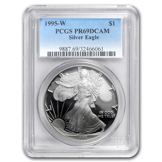 1995-W Proof Silver American Eagle PR-69 PCGS 1995-W Proof Silver American Eagle PR-69 PCGS
