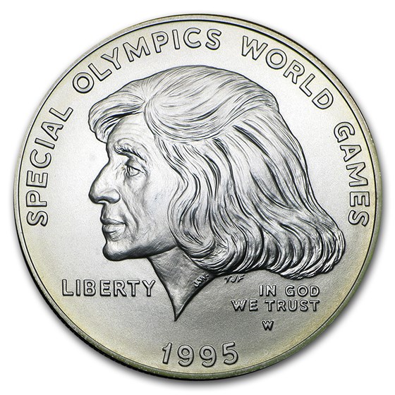 1995-W Special Olympics $1 Silver Commem BU (Capsule only) 1995-W Special Olympics $1 Silver Commem BU (Capsule only)