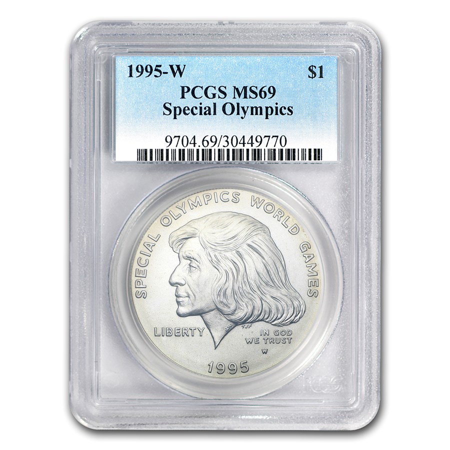 1995-W Special Olympics $1 Silver Commem MS-69 PCGS