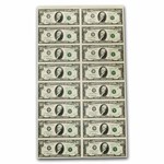 1995*(F-Atlanta) $10 FRN CU (Fr#2032-F*)16 Uncut Star Note Sheet