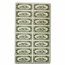 1995*(F-Atlanta) $10 FRN CU (Fr#2032-F*)16 Uncut Star Note Sheet