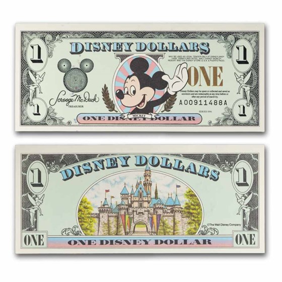 1996 $1.00 (AA) Waving Mickey CU (DIS#41)