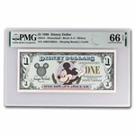 1996 $1.00 (AA) Waving Mickey, (DIS#41) CU-66 EPQ PMG