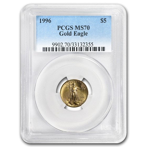 1996 1/10 oz American Gold Eagle MS-70 PCGS 1996 1/10 oz American Gold Eagle MS-70 PCGS