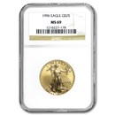 1996 1/2 oz American Gold Eagle MS-69 NGC