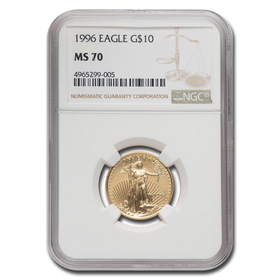 1996 1/4 oz American Gold Eagle MS-70 NGC