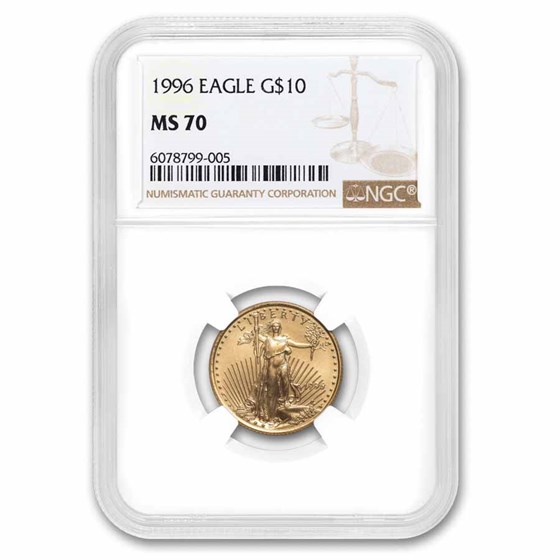 1996 1/4 oz American Gold Eagle MS-70 NGC 1996 1/4 oz American Gold Eagle MS-70 NGC