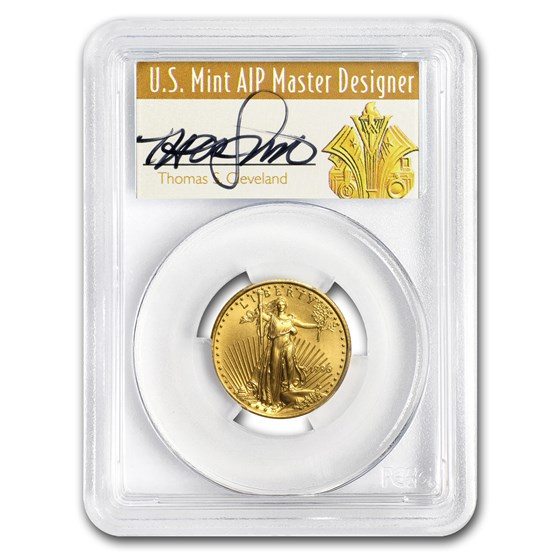1996 1/4 oz Gold American Eagle MS-70 PCGS (Art Deco Label) 1996 1/4 oz Gold American Eagle MS-70 PCGS (Art Deco Label)