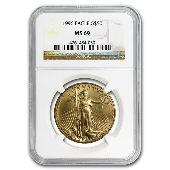 1996 1 oz American Gold Eagle MS-69 NGC 1996 1 oz American Gold Eagle MS-69 NGC