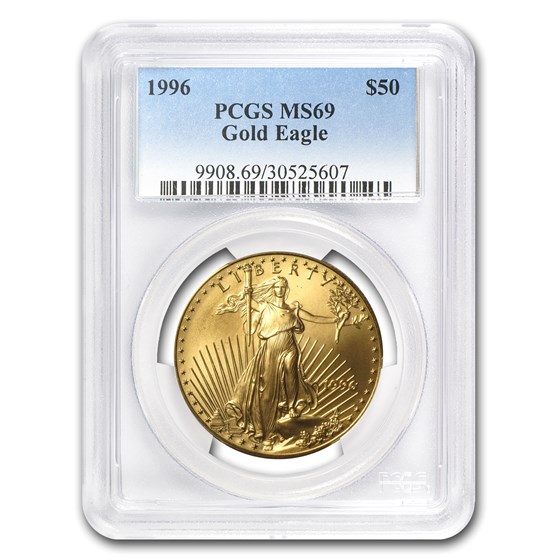 1996 1 oz American Gold Eagle MS-69 PCGS 1996 1 oz American Gold Eagle MS-69 PCGS