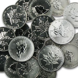 1996 1 oz Silver Canadian Maple Leaf (Light Spots) 1996 1 oz Silver Canadian Maple Leaf (Light Spots)