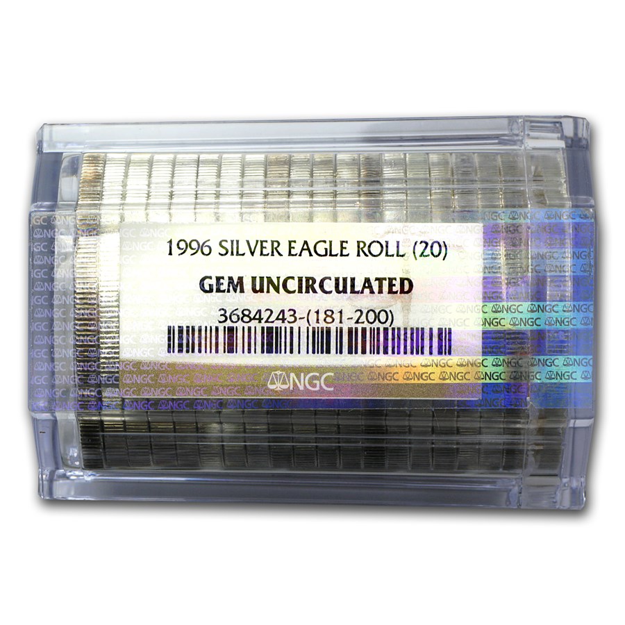 1996 20-Coin American Silver Eagle Sealed Tube NGC