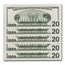 1996 $20 FRN 12 Note District Set - Choice Unc - Same Serial #'s