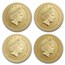 1996-2007 Australia 12-Coin 1 oz Gold Lunar Set BU (Missing Box)