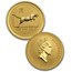 1996-2007 Australia 12-Coin 1 oz Gold Lunar Set BU (Series I)