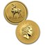 1996-2007 Australia 12-Coin 1 oz Gold Lunar Set BU (Series I)