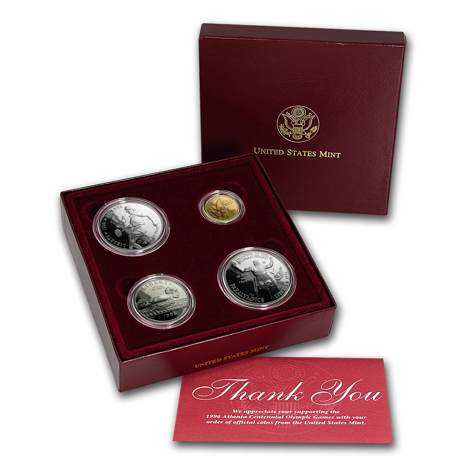 Buy 1996 4-Coin Commem Olympic Proof Set (Box & COA) | APMEX