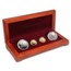 1996 4-Coin Commem Smithsonian Anniv Set BU & Proof (w/Box & COA)