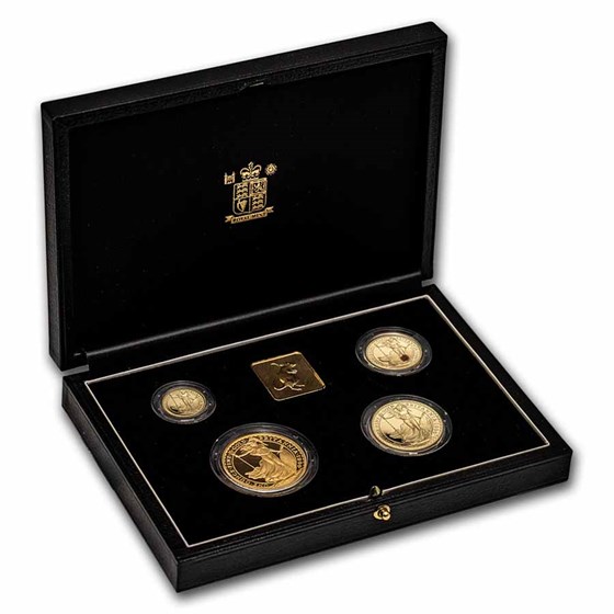 1996 4-Coin Gold Britannia Proof Set (w/Box & COA) 1996 4-Coin Gold Britannia Proof Set (w/Box & COA)