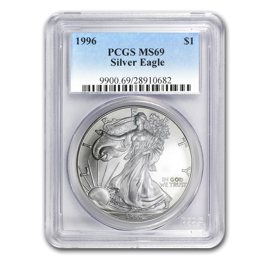 1996 American Silver Eagle MS-69 PCGS