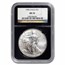 1996 American Silver Eagle MS-70 NGC (Black Core)