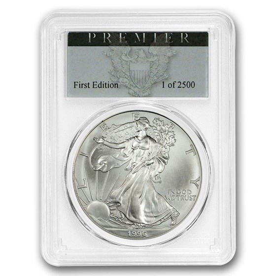 1996 American Silver Eagle MS-70 PCGS (Premier Label) 1996 American Silver Eagle MS-70 PCGS (Premier Label)