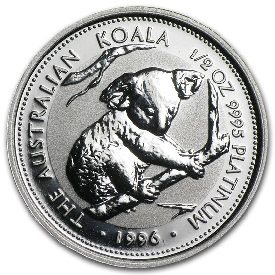 1996 Australia 1/2 oz Platinum Koala BU 1996 Australia 1/2 oz Platinum Koala BU