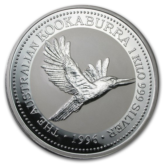 1996 Australia 1 kilo Silver Kookaburra BU 1996 Australia 1 kilo Silver Kookaburra BU