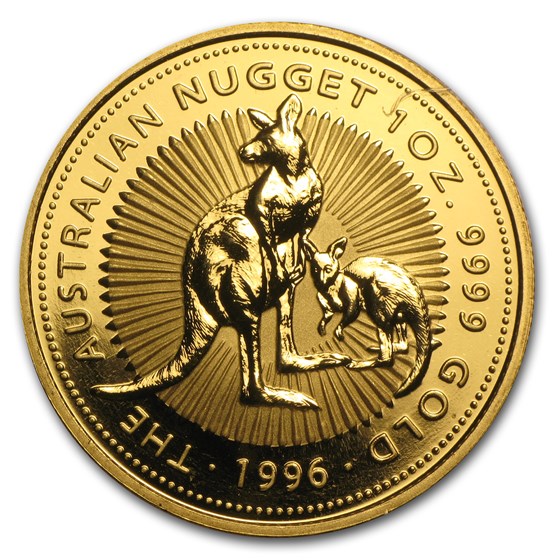 1996 Australia 1 oz Gold Nugget BU