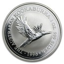 1996 Australia 1 oz Silver Kookaburra BU
