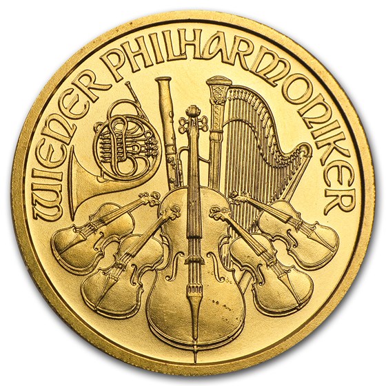 1996 Austria 1/2 oz Gold Philharmonic BU 1996 Austria 1/2 oz Gold Philharmonic BU