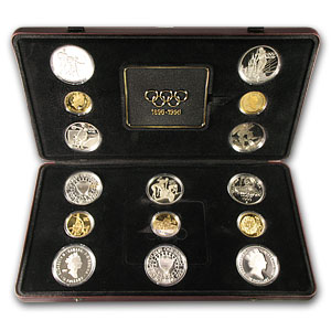 Buy 1996 Austria 15-Coin Gold/Silver Centennial Olympic Games Set