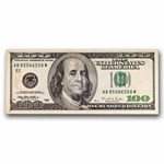1996 (B-New York) $100 FRN F (Fr#2175-B) Radar Note