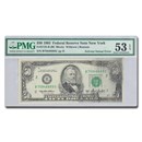1996 (B-New York) $50 FRN AU-53 EPQ PMG (Fr#2125-B) Smear Error