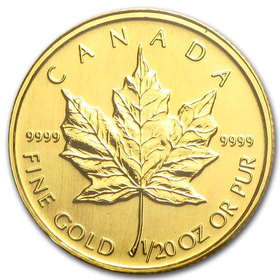 1996 Canada 1/20 oz Gold Maple Leaf BU 1996 Canada 1/20 oz Gold Maple Leaf BU