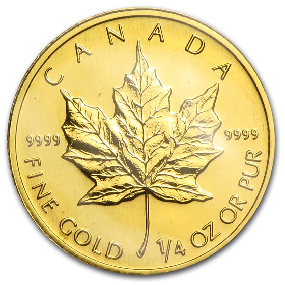 1996 Canada 1/4 oz Gold Maple Leaf BU 1996 Canada 1/4 oz Gold Maple Leaf BU