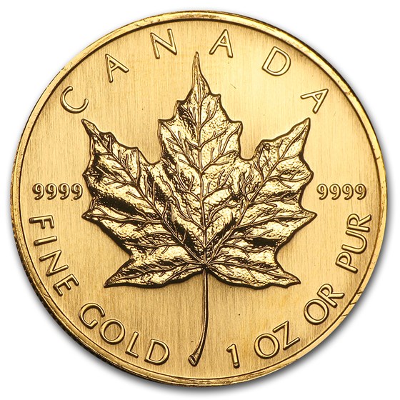 1996 Canada 1 oz Gold Maple Leaf BU